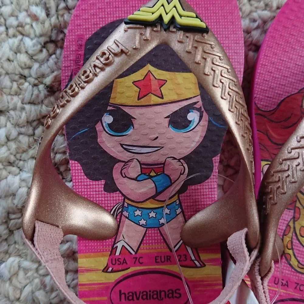 Havaianas baby wonder woman flip flops